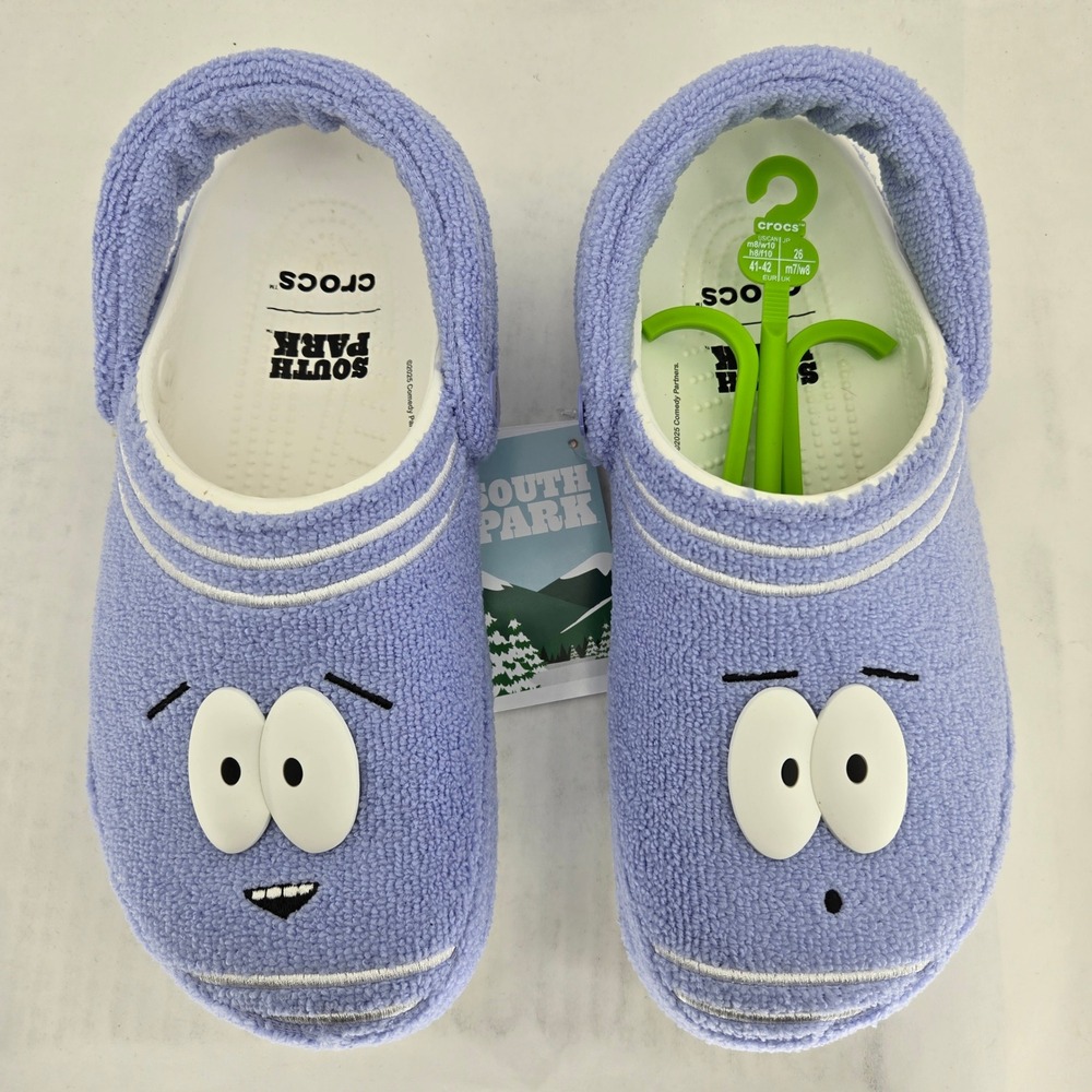 Crocs‎ South Park Towelie Classic Clog Purple Terry M8 W10 211501-90H